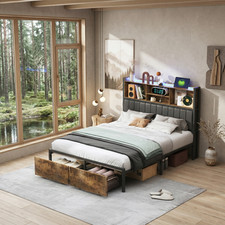 Polsterbett 140x200cm mit LED