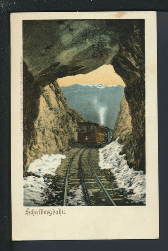 Ansichtskarte schafbergbahn - ansichtskarte,