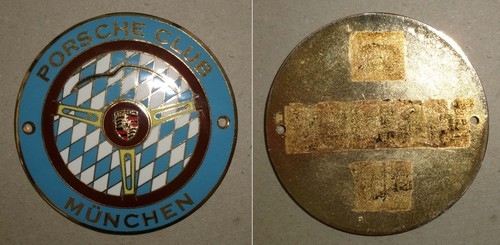 Emaillierte plakette porsche - emaillierte,