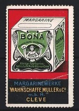 Reklamemarke Cleve, Bona