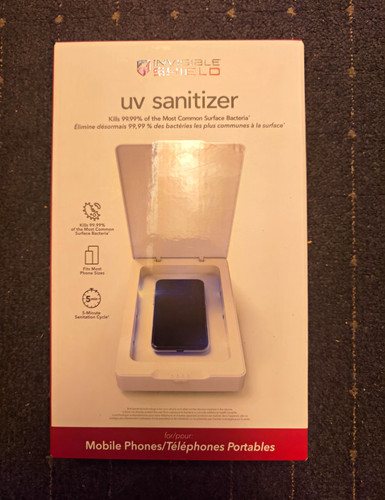 Invisibleshield sanitizer - uv,