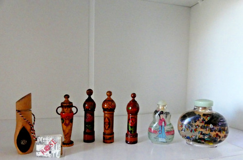 Mini wooden bottles from