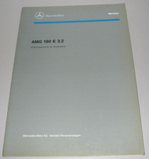 Werkstatthandbuch Mercedes 190 E 3.2 / 3,2 AMG mit 6 Zylinder Motor 09/1991!