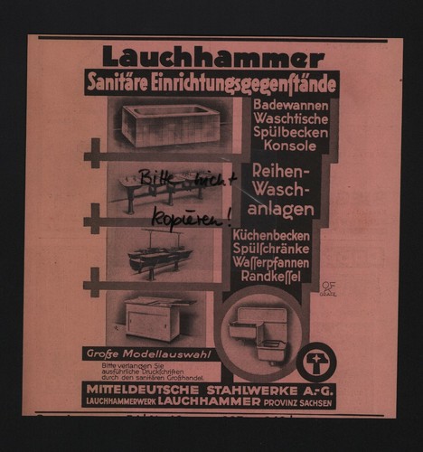 Lauchhammer werbung 1931 - lauchhammer,,