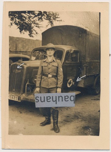Foto wehrmacht lkw drk - lkw, kennung
