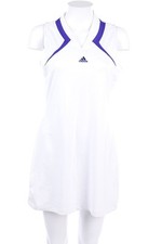 adidas Kleid Tennis Logo-Stickerei D 40 weiß indigoblau