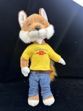 Werbefigur / Plüschfigur SCHWÄBISCH HALL Fuchs / 38 cm / Top Zustand ORIGINAL /
