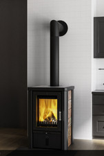 Kaminofen mit Kochfeld (Küchenhexe) Max Blank Odin Cook Naturstein Kombigerät