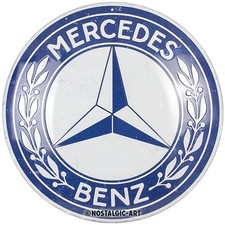 Relief-Blechschild "Mercedes