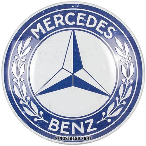 Relief blechschild mercedes - relief-blechschild, "mercedes