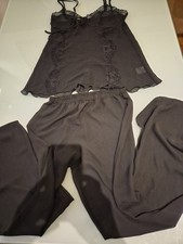 Schlafanzug TCM Größe 38/40 Polyester Schwarz