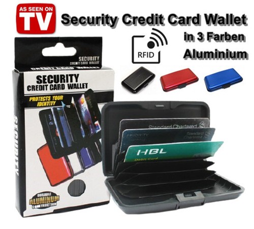 Aluminium security wallet - security,