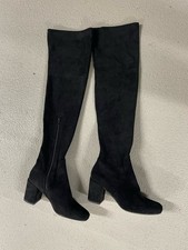 Schwarze Overknee Stiefel