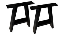 2x Tischkufe Bankkufe schwarz