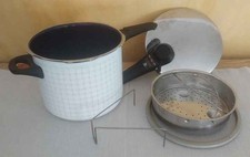 WMF Schnellkochtopf 6,5l - WMF Super - Kochtopf Emaille, Deckel Edelstahl