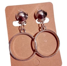 Ohrclips Creolen Clips silberf