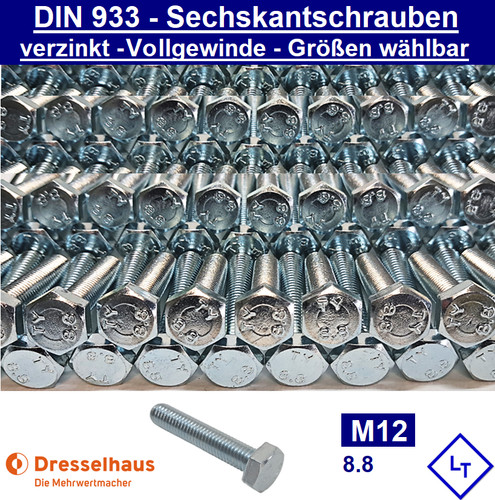 Din 933 m12 - din, schraube