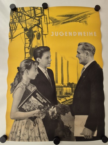 Plakat jugendweihe flugzeug - flugzeug, l