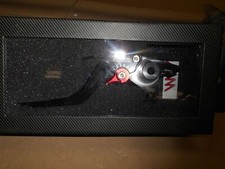 ABM Kupplungshebel Einstellbar KH 21 Langer Griff In Schwarz Rot für Kawasaki