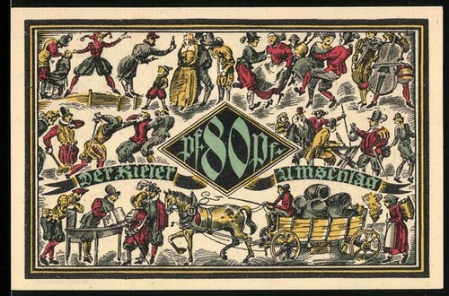Notgeld kiel 1921 pf - notgeld, 80