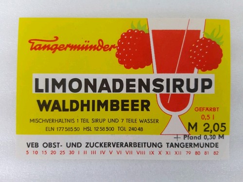 Alt ddr etikett limonaden - ddr,