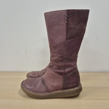 Dr. Martens Vintage 3a63 halbhohe braune Leder- & Wildlederstiefel mit Patch Keilabsatz UK 5