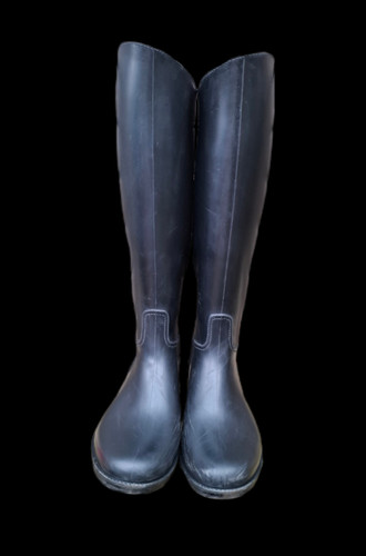 Schwarze reitstiefel gummi - schwarze,