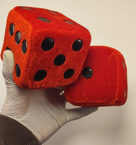 Xxl plüschwürfel set rot - rot, –