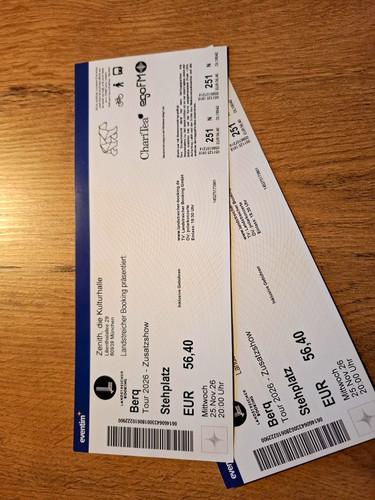 Berg tour 2026 2 tickets - –,