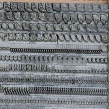 Bleischrift 7,5 mm Bleilettern Buchdruck Bleisatz Alphabet lead type imprimerie