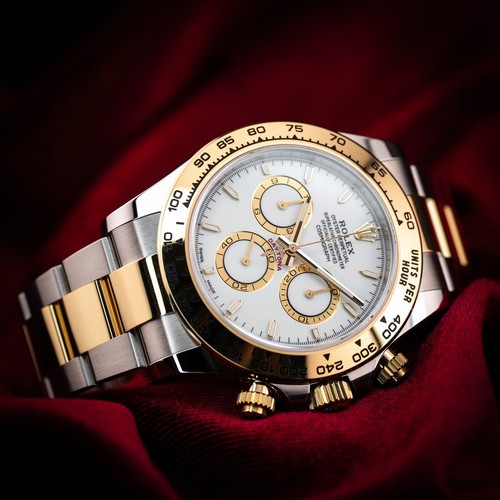 Rolex daytona two - tone, white