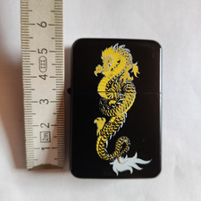 Benzin Feuerzeug "Drachen" Klappfeuerzeug Benzinfeuerzeug NEU.