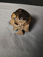 1907 massives Sterlingsilber Malteserkreuz Anhänger Medaille - Hendon Education