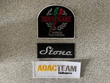 3x Kart Aufnäher/Motorsport/Rennkart/Kartsport/Rotax Max/DD2/X30/IAME/TM/KZ/ADAC