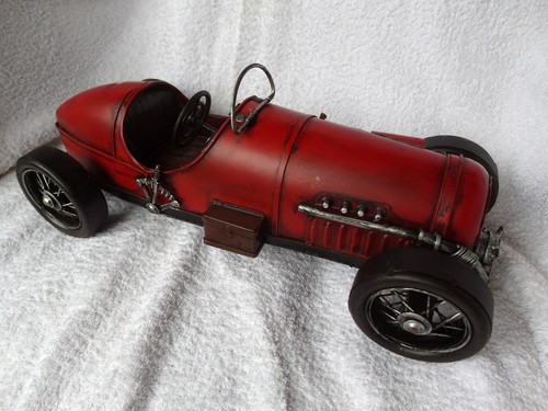 Vintage rennwagen metall - vintage,