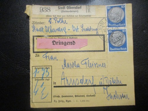 2666 paketkarte aus stadt - paketkarte,