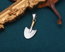 D07 Anhänger Gartenschaufel Gärtner Werkzeug Silber 925