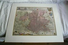 Alte landkarte hessen - hessen, "hassia