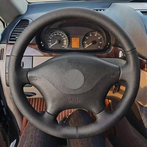 Leder schwarz lenkradbezug for - schwarz,