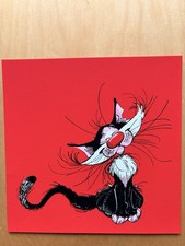 Franquin, Gaston, Farbserigrafie Katze Slowburn, collectorbd, rar