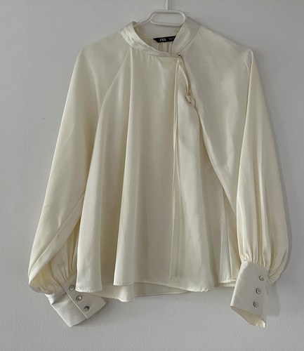 Zara bluse weiß creme - bluse, s