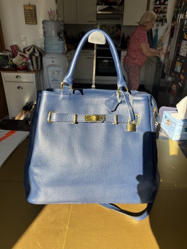 Dunkeblaue french style tasche - dunkeblaue,