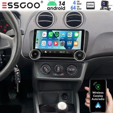 Android 14 Autoradio 4+64G Carplay Für Seat Ibiza IV 6J 2009-2013 Kamera Navi BT