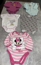 42) 3 Langarm 2 Kurzarm Bodys von Disney Gr.74 Minnie Maus