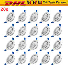 LED Einbauleuchte 20PCS 3W Einbaustrahler Decken Leuchte Set Einbau Spot 230V