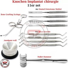 11er ZahnImplantat Chirurgie Knochenmeißel Implantologie Zahnmedizin Werkzeug
