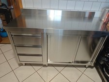 Gastro Edelstahlschrank und 2 passende Hängeschränke GGG Profiline, wie neu