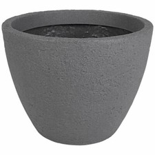 Pflanztopf grau Steinoptik Blumentopf Pflanzkübel Blumenkübel Übertopf Ø39cm