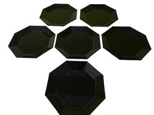 ARCOROC OCTIME Kaffeeservice 18 teilig Glas schwarz