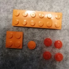 Orange Legosteine - Seltene Ergänzungssteine